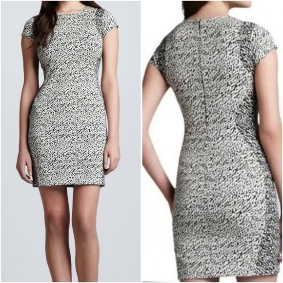 Diane Von Furstenberg "Pele" Snake Jacquard Mini Dress - Picture 2 of 10